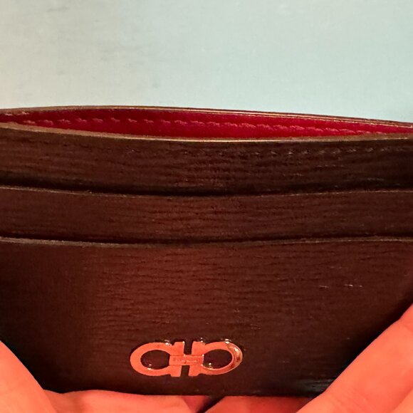 Ferragamo Gancini Card Holder with Money Clip - Picture 2 of 4